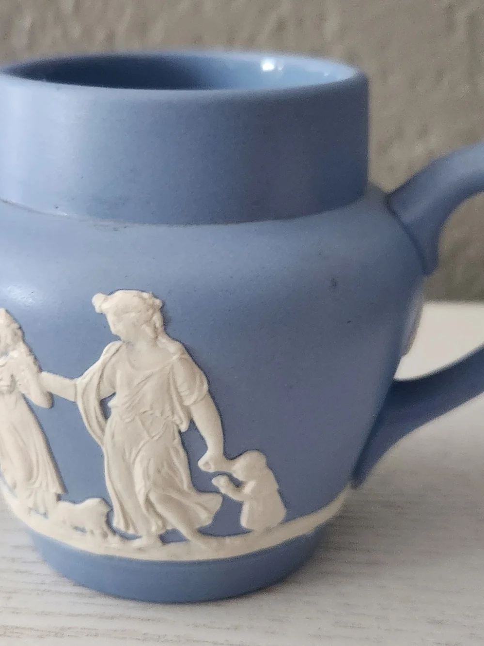 Vintage Dudson Hanley Jasperware Ceramic Mini Creamer